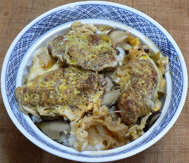 エバラすき焼きのたれで カキフライ丼 ぶつぶつもぐもぐ 日々の食生活とか云々