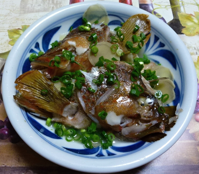 アコウ キジハタ の粗の酒蒸し ぶつぶつもぐもぐ 日々の食生活とか云々